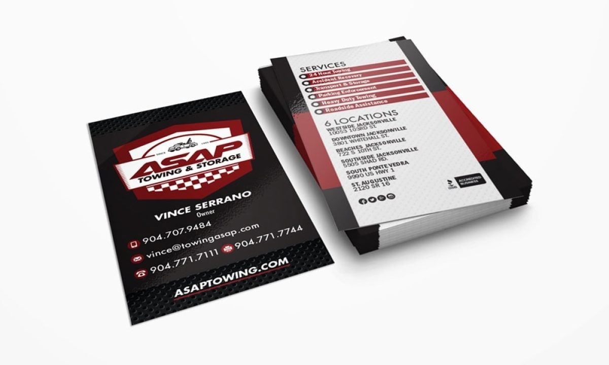 Asap towing logo & branding