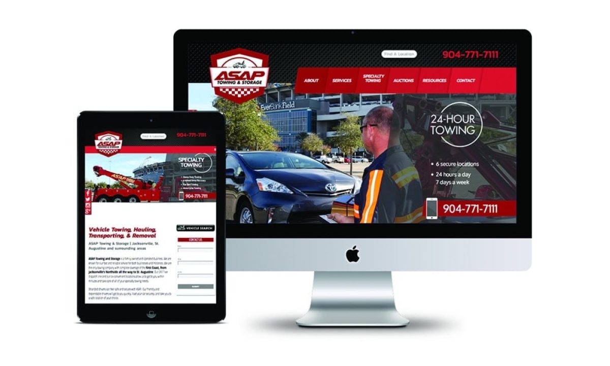 Asap towing logo & branding