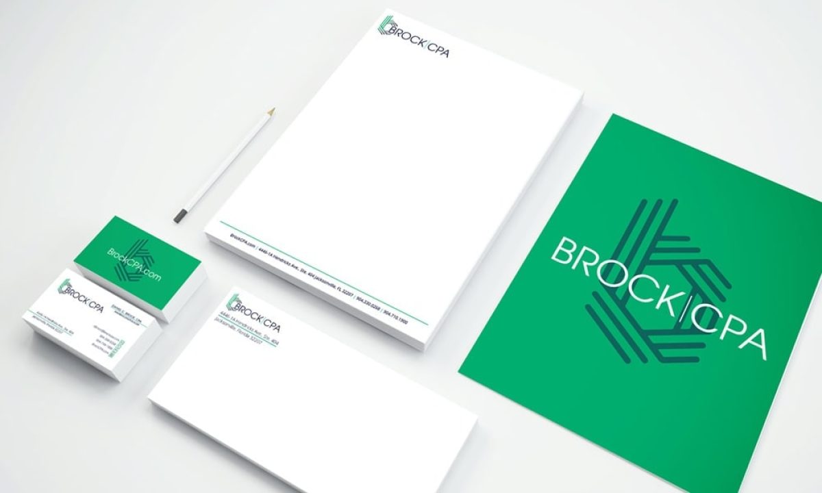 Brock cpa logo & collateral