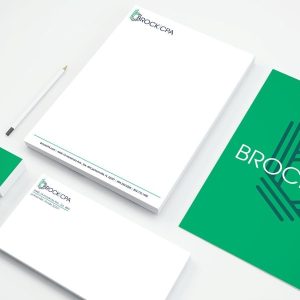 Brock cpa logo & collateral