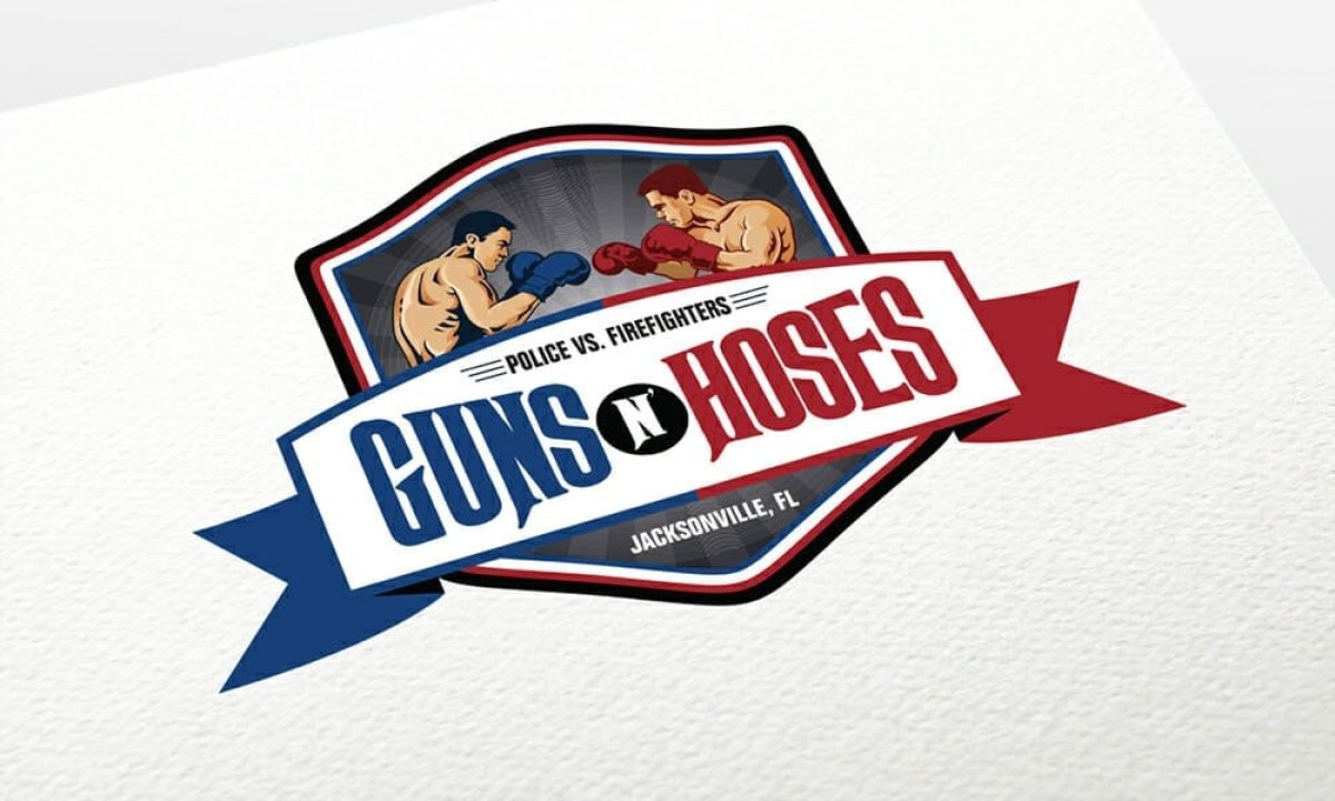 Guns 'n' hoses logo design + collateral