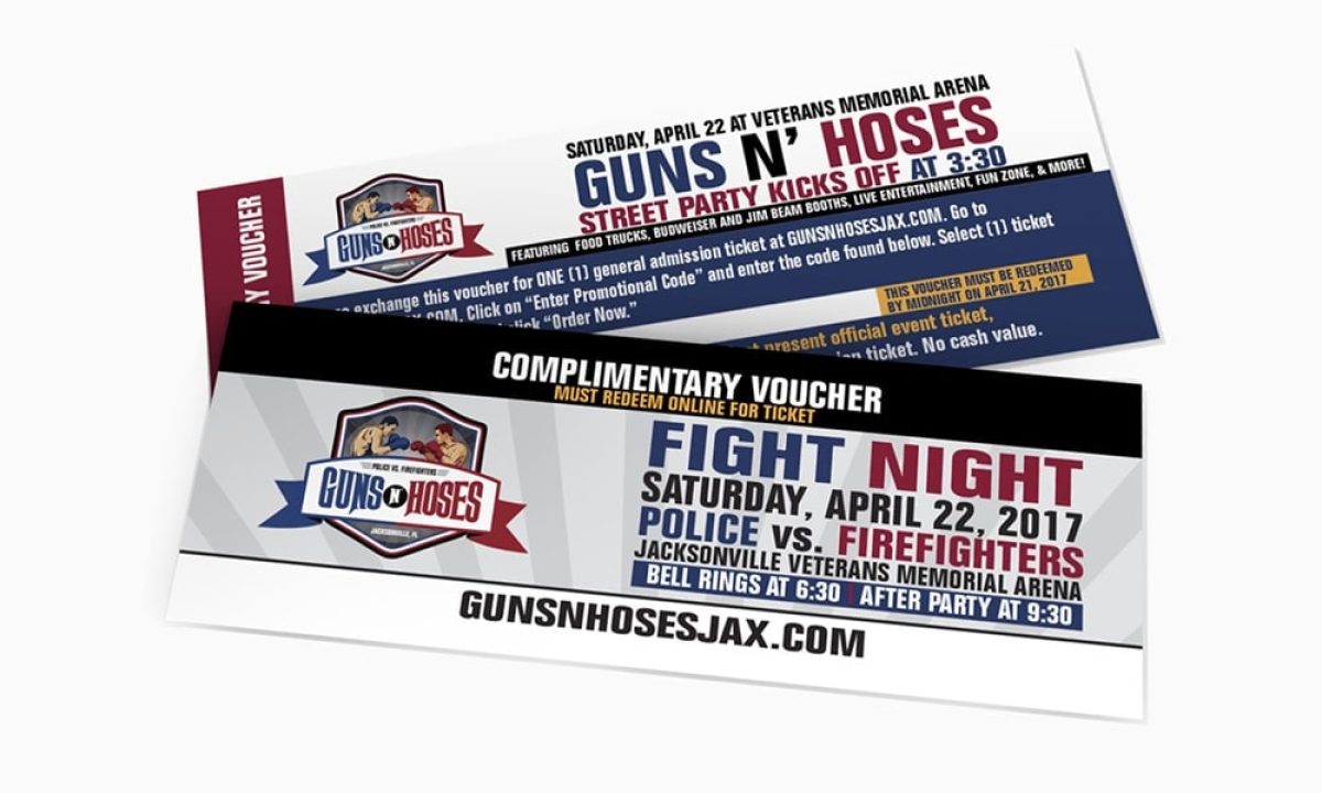 Guns 'n' hoses logo design + collateral