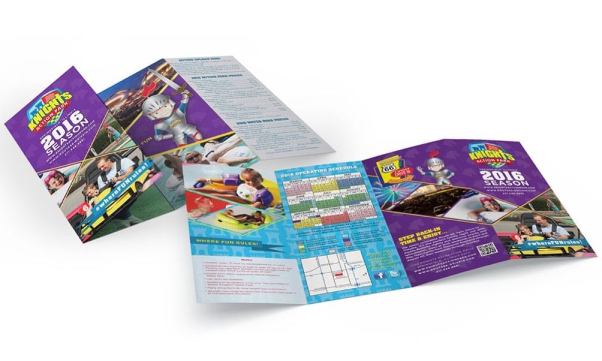 Knights action park logo & collateral