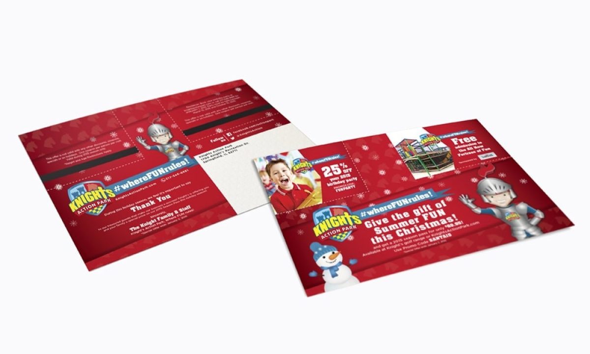 Knights action park logo & collateral
