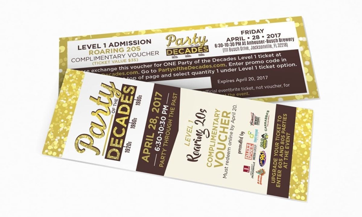Party of the decades logo & branding